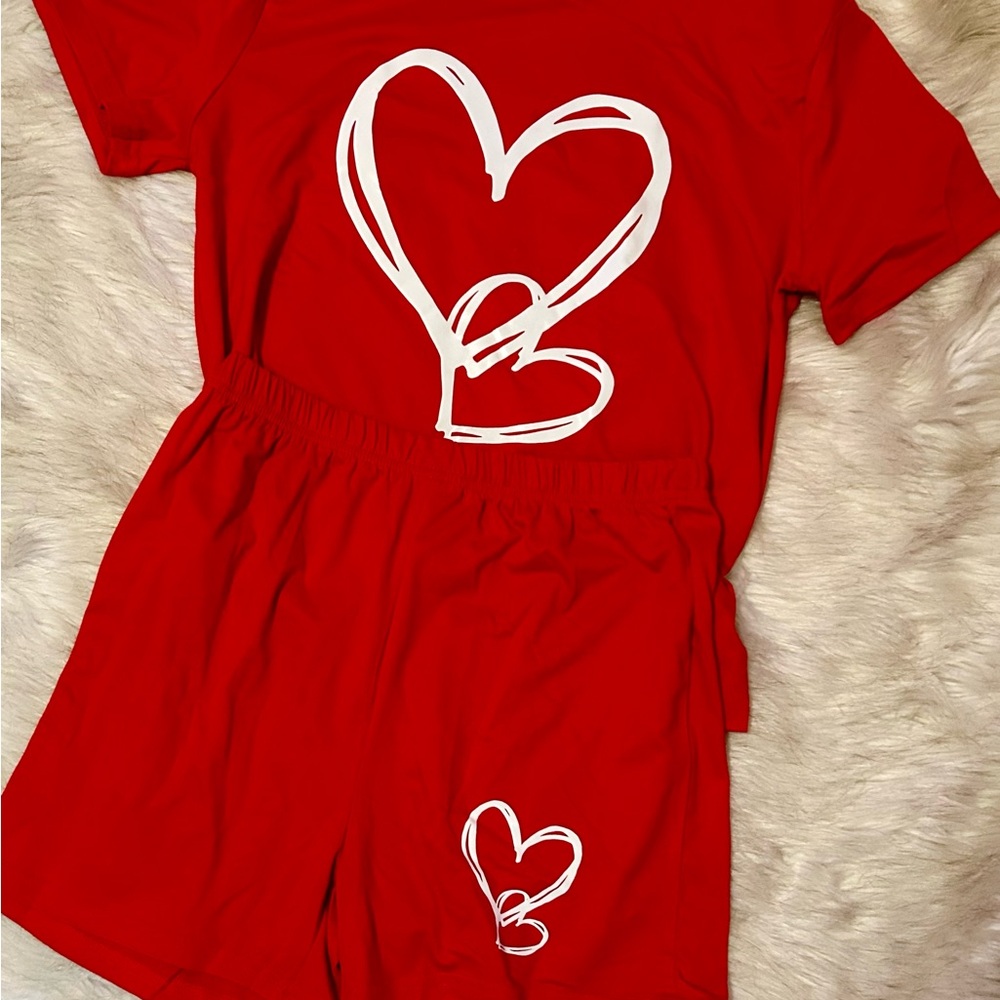 Shein teen girls shorts and shirt outfit